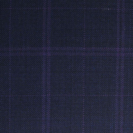 D602/1 Vercelli CX - Vải Suit 95% Wool - Xanh Dương Caro